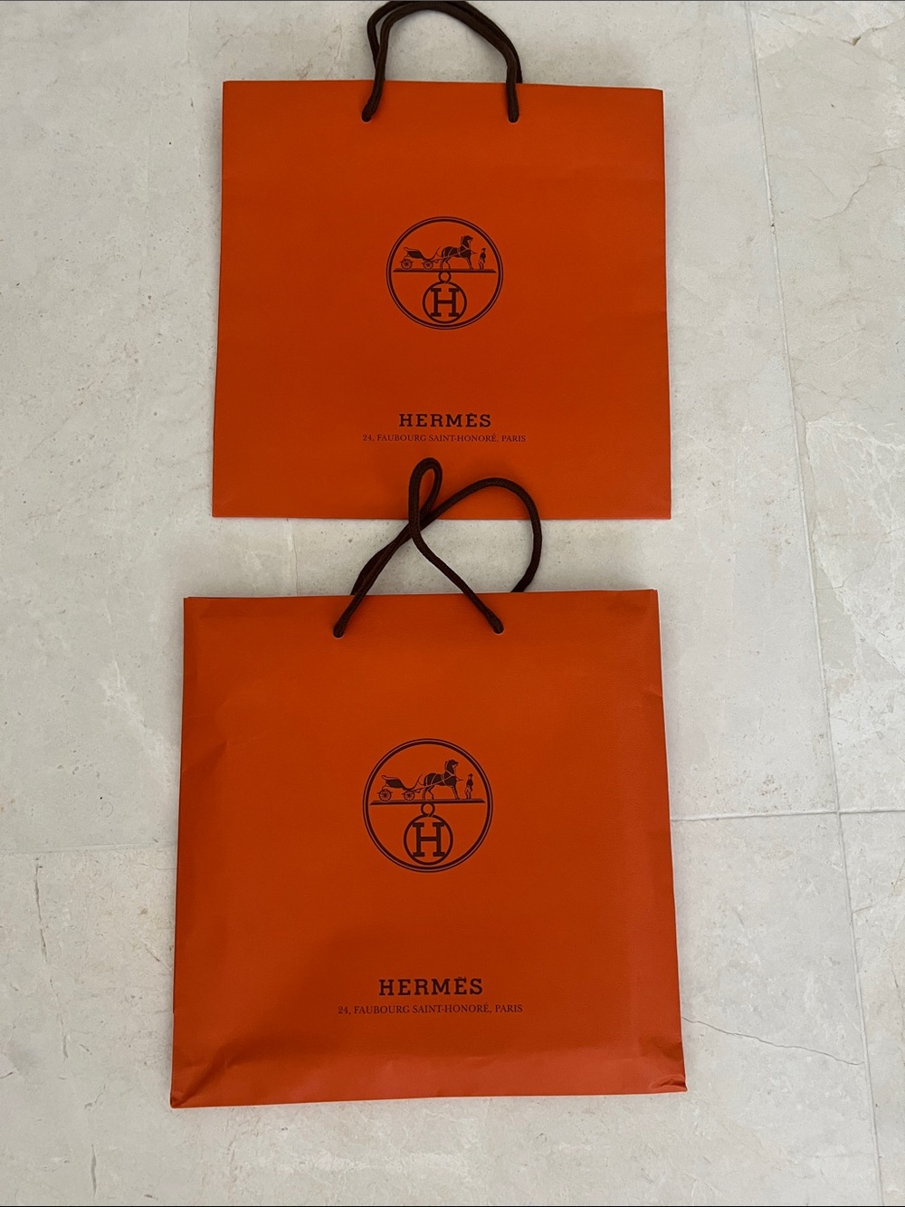 Hermes Orange Shopping Bag – Signature Branded Tote